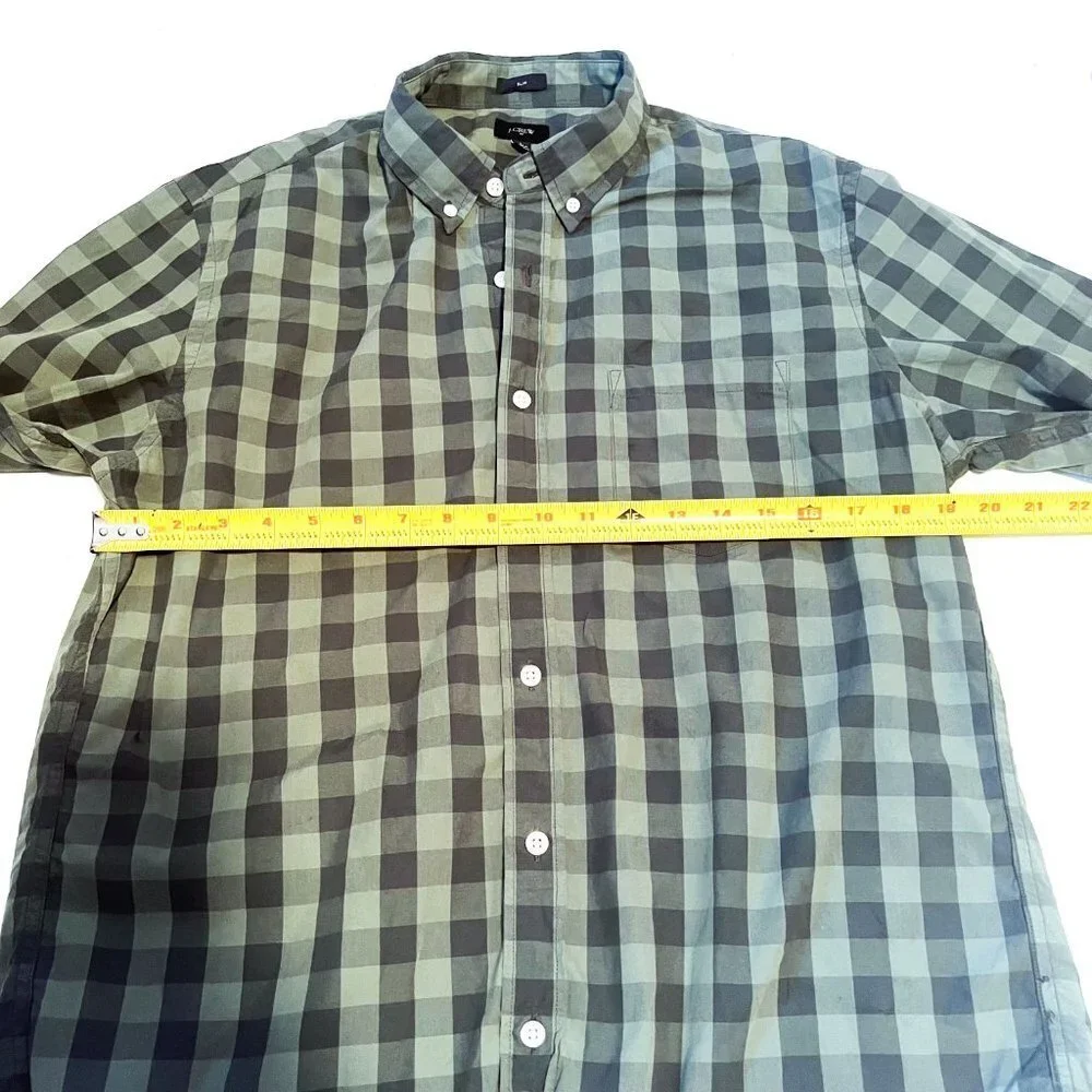 Men’s J. Crew Designer Slim Fit Gingham Shirt L
